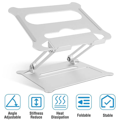 Adjustable Aluminum Laptop Stand with Ventilated Design