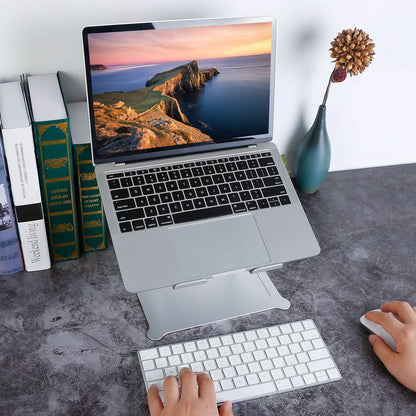 Adjustable Aluminum Laptop Stand with Ventilated Design