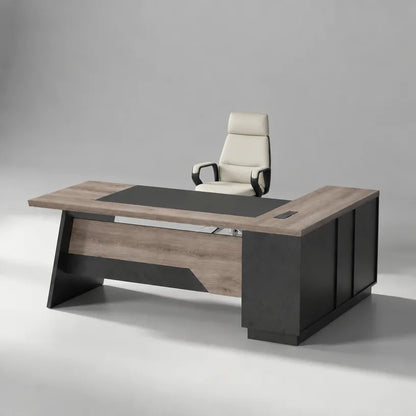 Linton L-Shaped Executive Desk with Storage