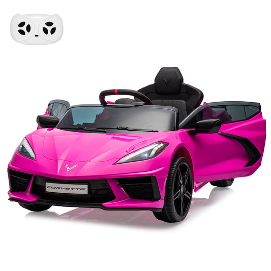 12V Battery-Powered Ride-On Sports Car for Kids Licensed Corvette Model