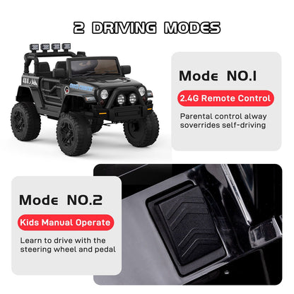 12V Battery-Powered Ride-On Electric Truck Car with Remote Control