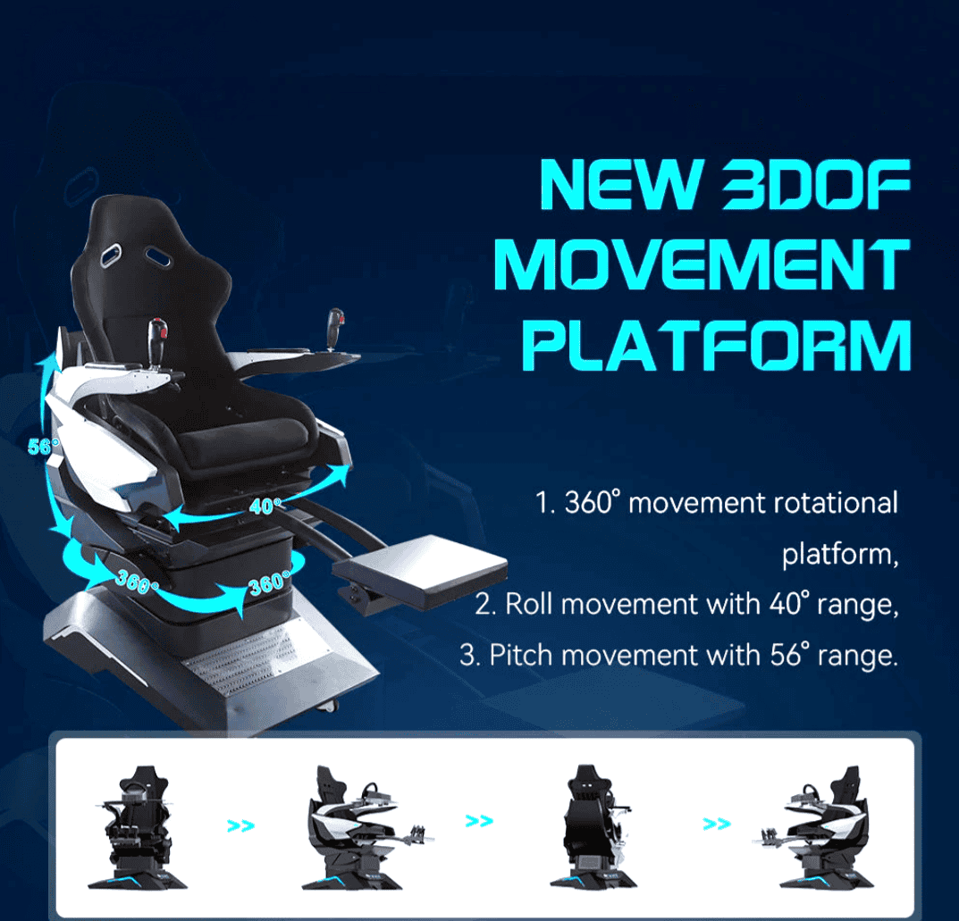 Virtual Reality Game 9D Flight Simulator